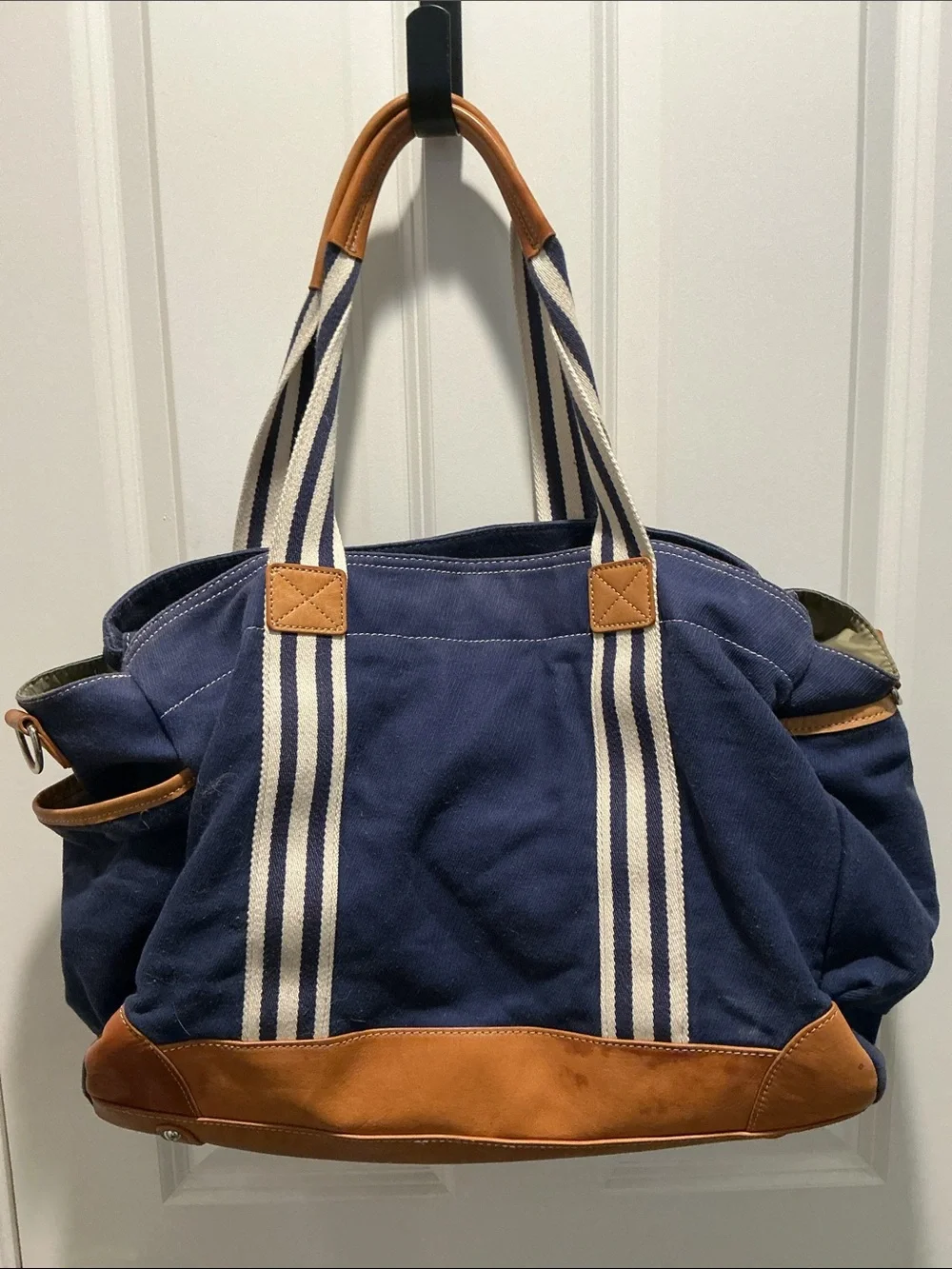 Pottery Barn Navy Classic Diaper Bag